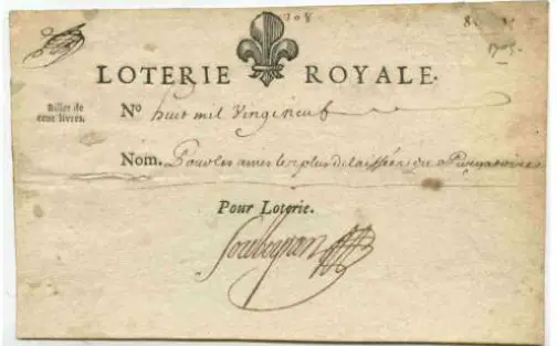 Histoire et origines de la loterie (Tombola) en France